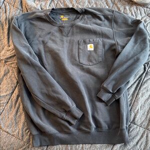 Carhartt Men's Charcoal Crewneck Sweater